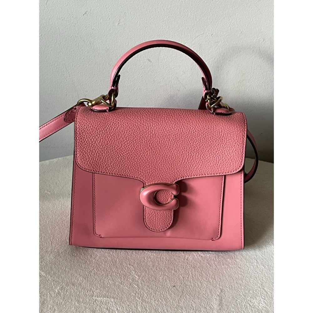 Coach Tabby C0773 Brass Taffy Leather Top Handle Satchel 20 Pink Cute Summer